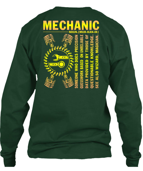 Being A Mechanic T Shirt, Who Does Precision Guesswork T Shirt
