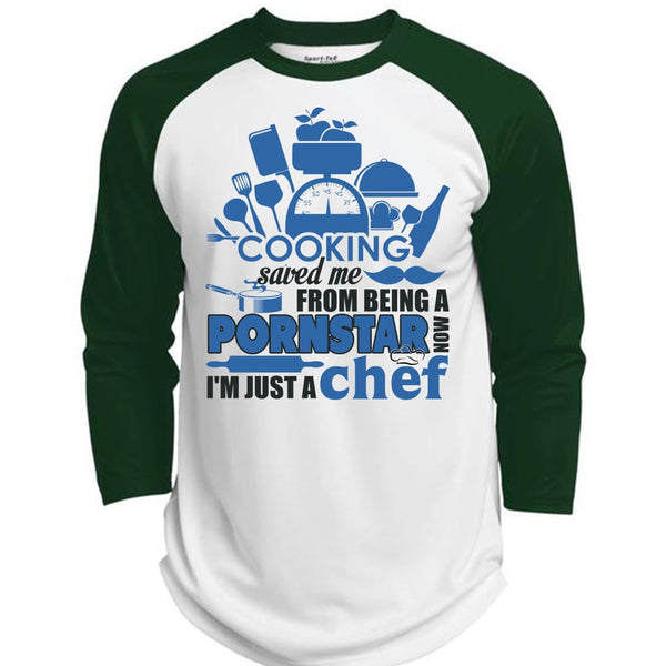 Cooking Saved Me T Shirt, I Love Cooking T Shirt, Awesome T-Shirts  (Polyester Game Baseball Jersey)