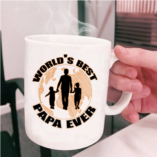 Awesome Papa Coffee Mug, World's Best Papa Ever Cup