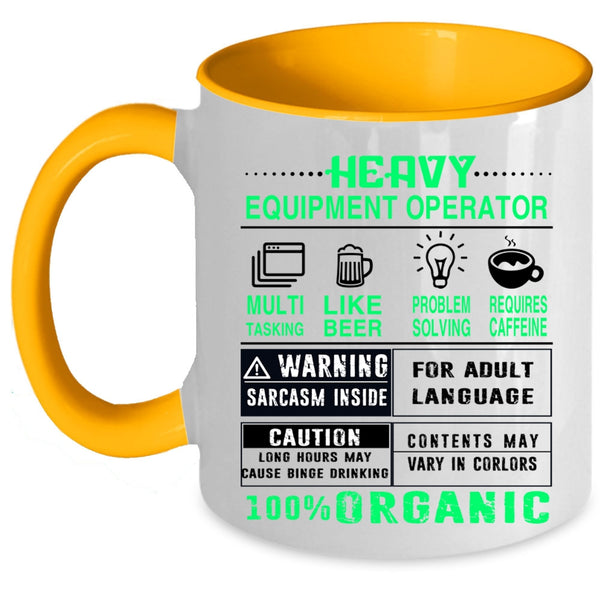 Cute Welder Coffee Mug, Heavy Equipment Operator Accent Mug