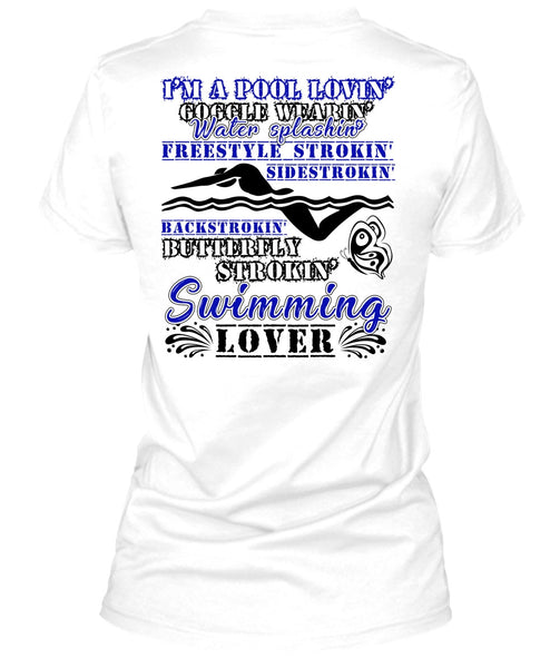 Stroking Swimming Lover T Shirt, I Love Swimming T Shirt