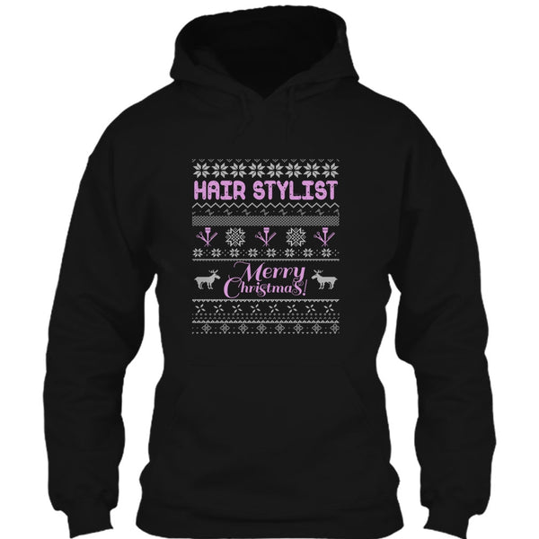 Hair Stylist Merry Christmas T Shirt, Coolest Hair Stylist T Shirt