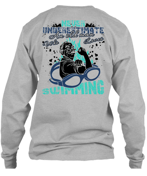 Old Man Who Loves Swimming T Shirt, I Love Swimming T Shirt