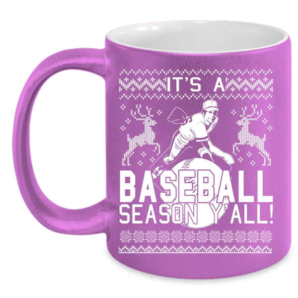 It's A Baseball Season Y'all Coffee Mug, Cool Sport Coffee Cup