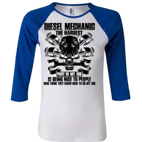 Diesel Mechanic The Hardest T Shirt, I Love Mechanic T Shirt, Awesome T-Shirts