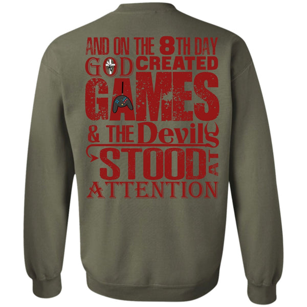 The Devils Stood At Attention T Shirt, I Love Gaming Sweatshirt