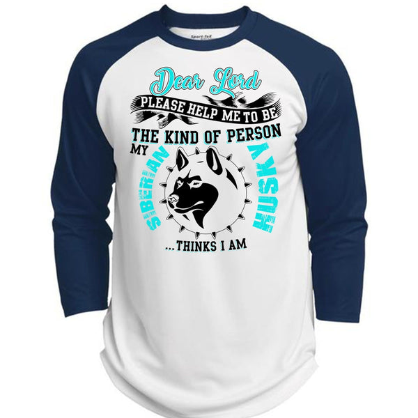 The Kind Of Person Siberian Husky T Shirt, I Love Dog T Shirt, Awesome T-Shirts  (Polyester Game Baseball Jersey)