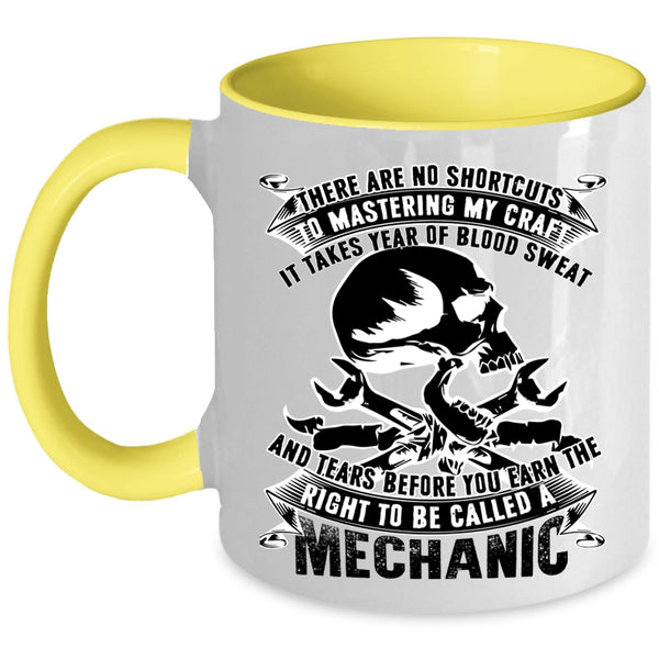 I Raise A Mechanic Coffee Mug, To Be Called A Mechanic Accent Mug