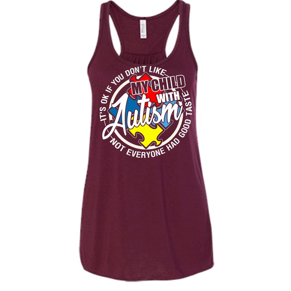 My Child With Autism T Shirt, I'm A Autism Mom Tank Top