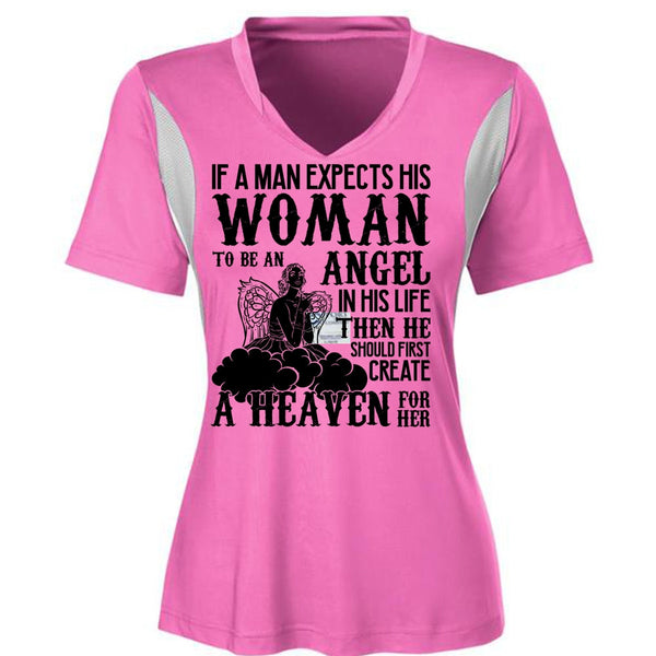 Woman To Be An Angel T Shirt, I Love Wife T Shirt, Awesome T-Shirts