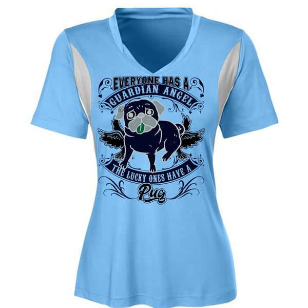 The Lucky Ones Have A Pug T Shirt, Everyone Has A Guardian Angel T Shirt