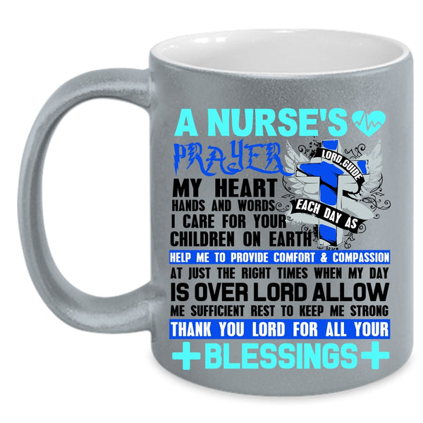 Best Gift For Nurses Coffee Mug, A Nurse's Prayer Accent Mug