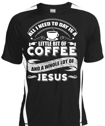 A black t-shirt with the shopify logo