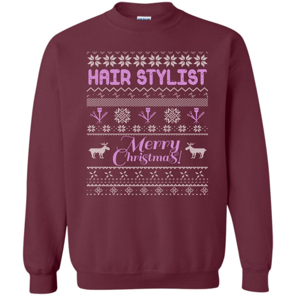 Coolest Hair Stylist T Shirt, Gift For Merry Christmas Sweatshirt