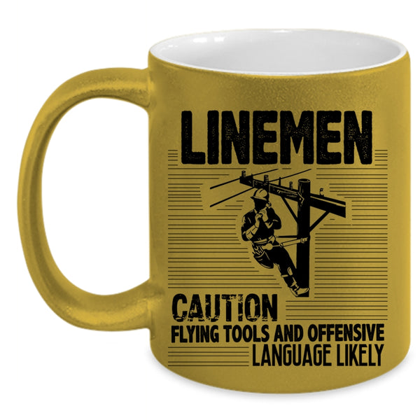 Awesome Gift For Lineman Coffee Mug, Linemen Accent Mug