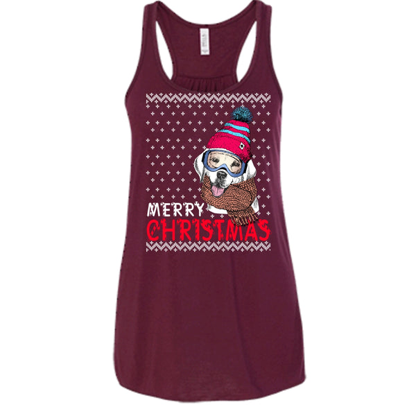 Dog Merry Christmas T Shirt, Coolest Dog Lover Tank Top