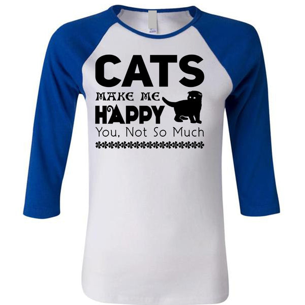 Cats Make Me Happy T Shirt, I Love Cat T Shirt, Cool Pets T Shirt