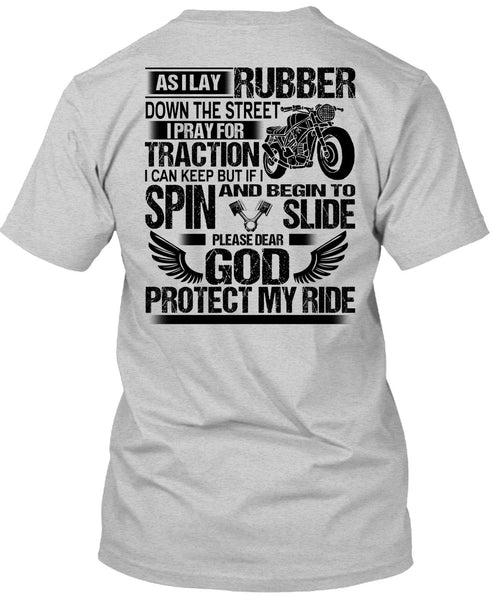 God Protect My Ride T Shirt, I Love Biker T Shirt