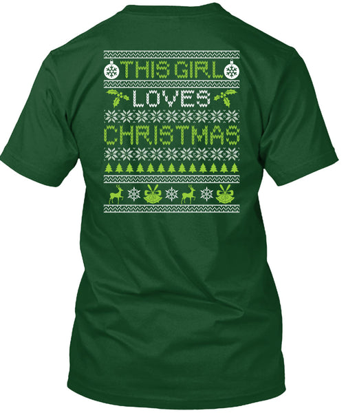 This Girl Loves Christmas T Shirt, Funny Winter T Shirt