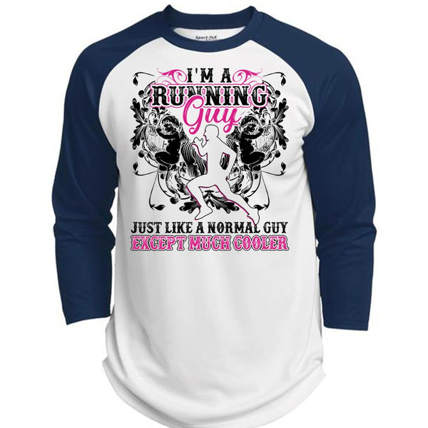 I'm A Running Guy T Shirt, I Love Running T Shirt, Awesome T-Shirts  (Polyester Game Baseball Jersey)