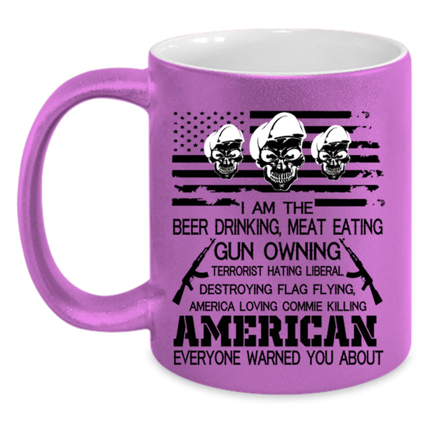American Flag Coffee Mug, I Am The Beer Drinking Accent Mug
