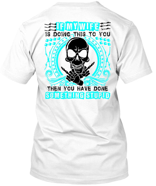 A black t-shirt with the shopify logo