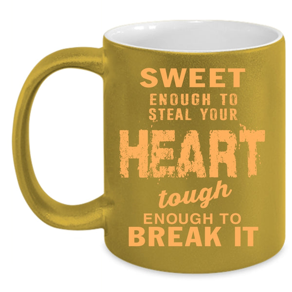 Sweet Enough To Steal Your Heart Coffee Mug, Cool Couple Coffee Cup
