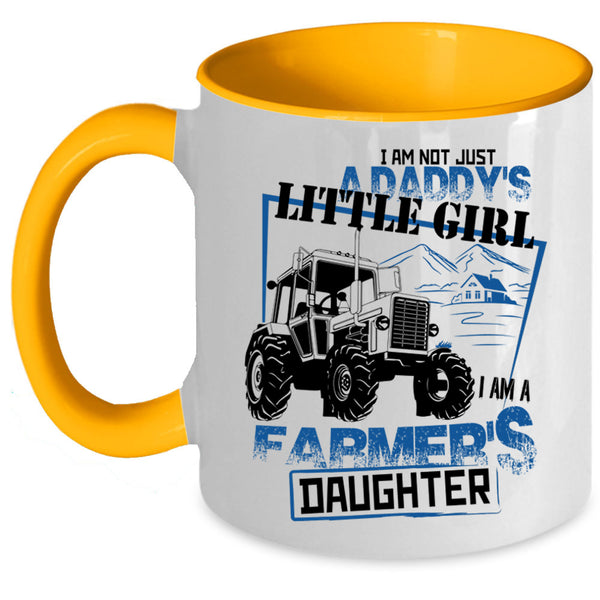 Daddy's Little Girl Coffee Mug, I Am A Farmer's Daughter Accent Mug