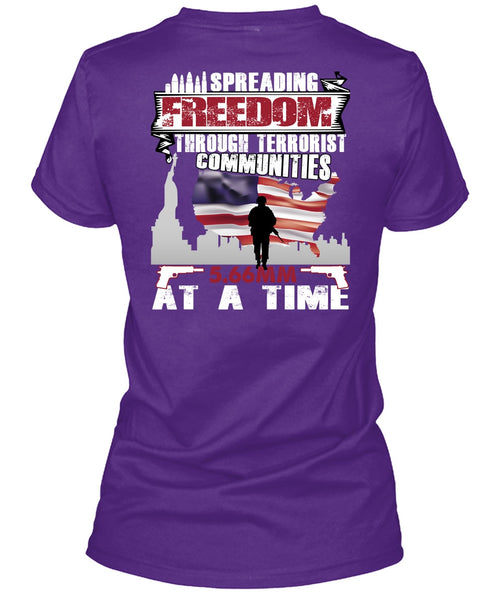 Spreading Freedom T Shirt, Being A Veteran T Shirt