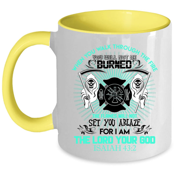 Funny Gift For Fireman Coffee Mug, Best Firefighter Ever Accent Mug