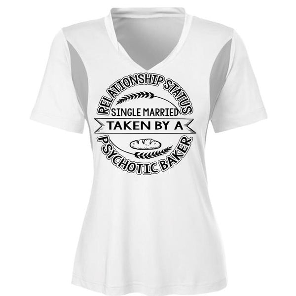 Married Taken By A Psychotic Baker T Shirt, I Love Baking T Shirt, Awesome T-Shirts