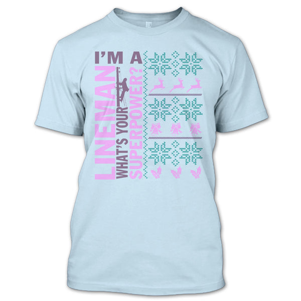 I'm A Lineman T Shirt, Lineman Merry Christmas T Shirt