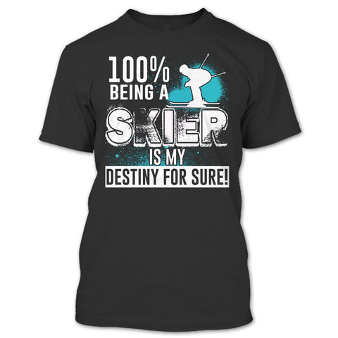 A black t-shirt with the shopify logo