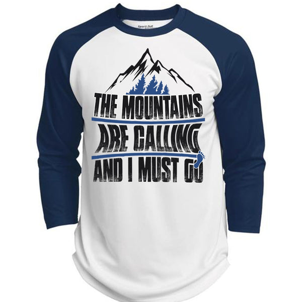 The Mountains Are Calling T Shirt, I Must Go T Shirt, Awesome T-Shirts  (Polyester Game Baseball Jersey)