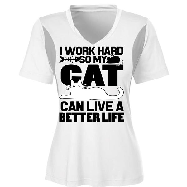 My Cat Can Live A Better Life T Shirt, I Work Hard T Shirt, Awesome T-Shirts