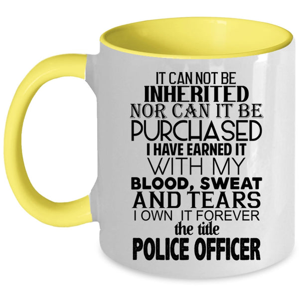 Awesome Police Officer Coffee Mug, The Title Police Officer Accent Mug