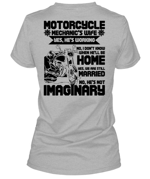 Motorcycle Mechanic's Wife T Shirt, I Love Mechanic T Shirt