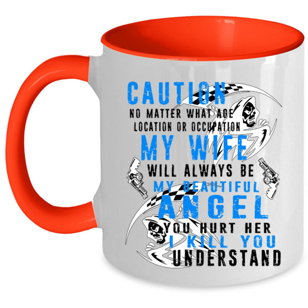 My Beautiful Angel Coffee Mug, My Wife Accent Mug