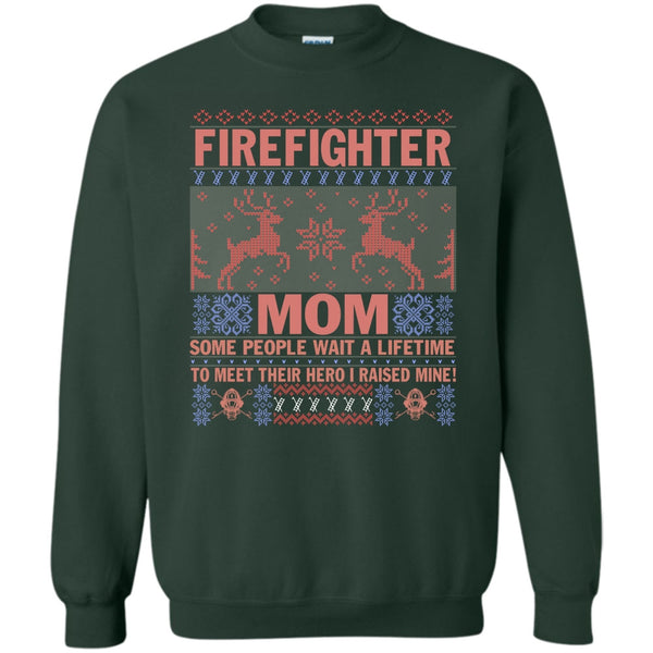 Coolest Firefighter Mom Ever T Shirt, Merry Christmas Gift Sweatshirt