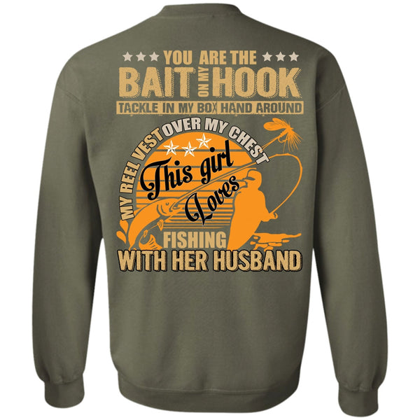 Bait On My Hook T Shirt, I Love Fishing Sweatshirt