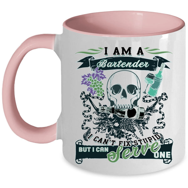 Cool Gift For Bartender Coffee Mug, I Am A Bartender Accent Mug