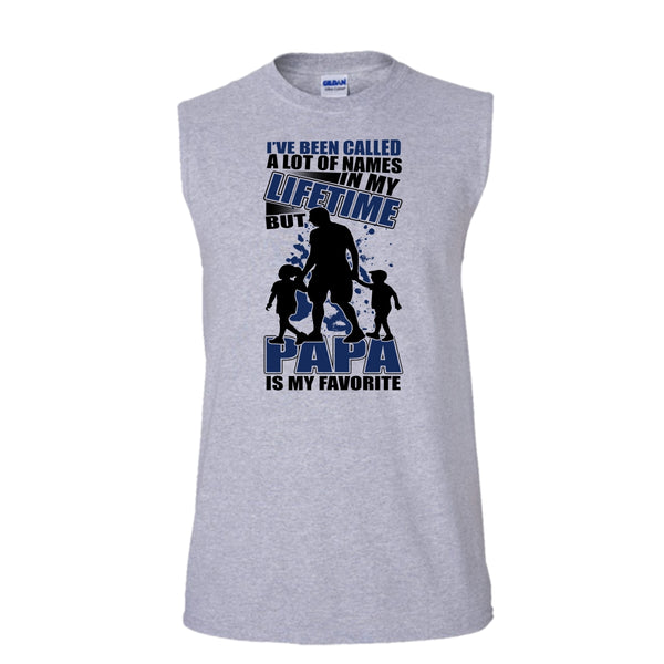 Father's Day Gift T Shirt, Coolest Papa Ever T Shirt, Awesome t-shirts (Men's Cotton Sleeveless)