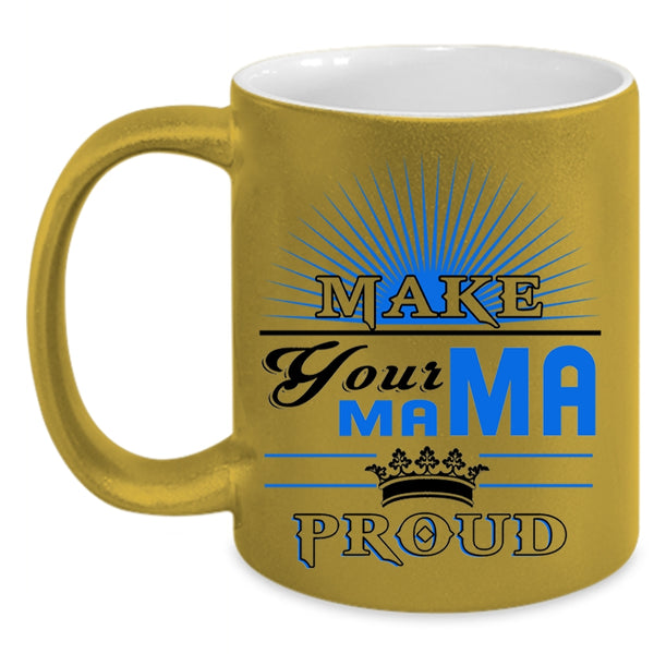 Awesome Mama Coffee Mug, Make Your Mama Proud Accent Mug