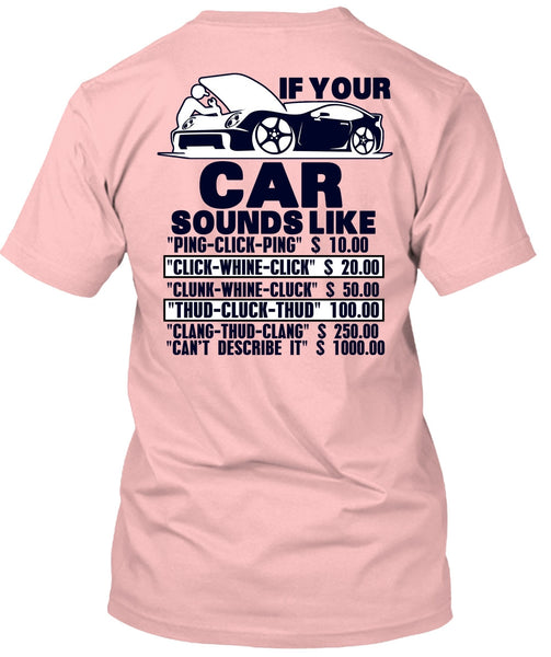 If Your Car Sounds Like T Shirt, I Love Mechanic T Shirt