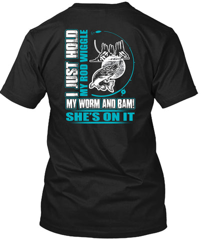 A black t-shirt with the shopify logo