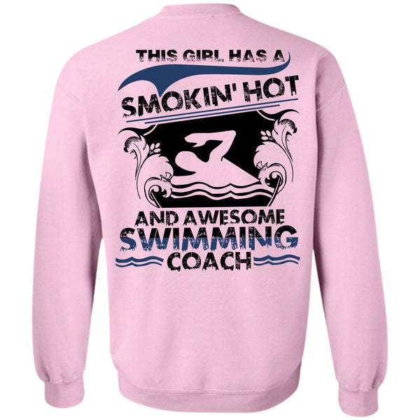 I Love Swimming T Shirt, Awesome Swimming Coach Sweatshirt