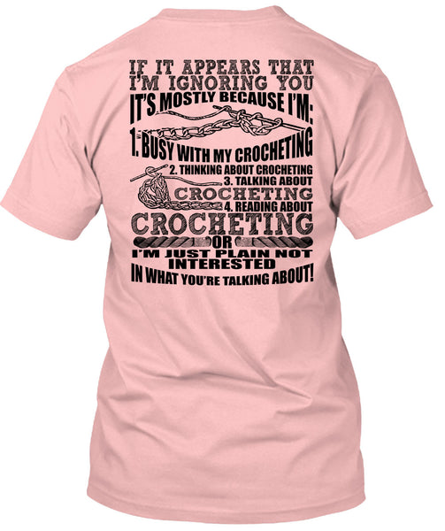 Reading About Crocheting T Shirt, I Love Crocheting T Shirt
