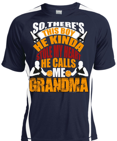 He Kinda Stole My Heart T Shirt, He Calls Me Grandma T Shirt, Cool Shirt