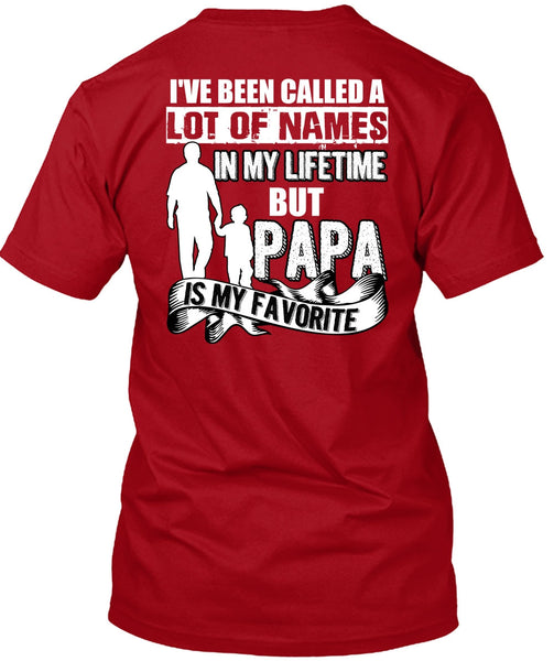 Papa Is My Favorite T Shirt, Being A Dad T Shirt
