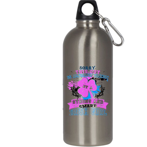 Taken By A Strong And Smart Irish Girl 20 oz Stainless Steel Bottle,My Husband Outdoor Sports Water Bottle